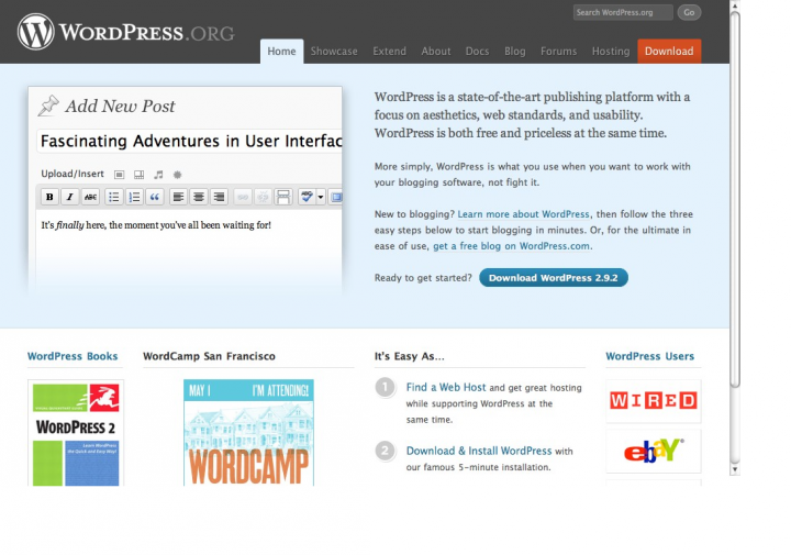 WordPress.org (screenshot)